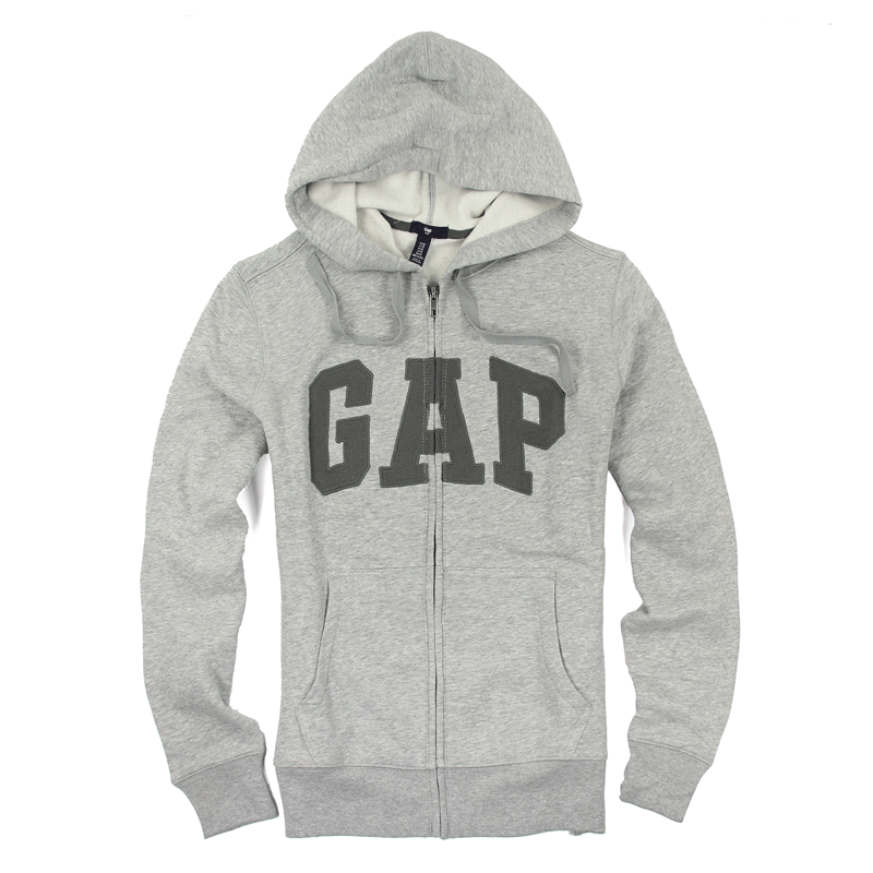 【蟹老闆】GAP【現貨】美國 GAP 經典文字LOGO款 男生 灰色灰字 長袖外套