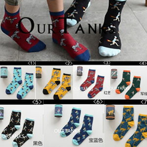 美麗大街【104110724】日韓流行舒適好穿中筒襪 運動襪 單車襪 七款可選