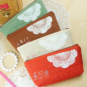 美麗大街【BFTK12E296】MORI復古蕾絲筆袋
