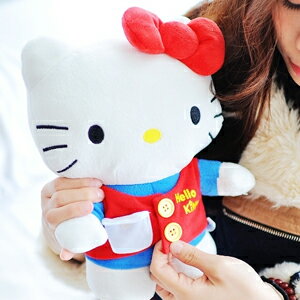 美麗大街【102122609】HELLO KITTY造型可脫衣小玩偶抱枕