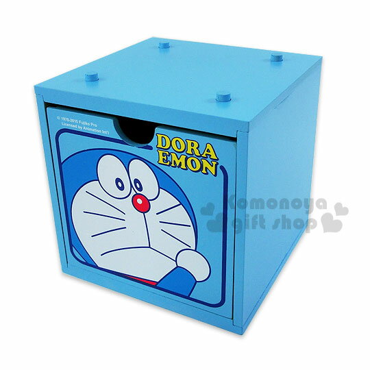 〔小禮堂〕哆啦A夢 積木式抽屜盒《小.藍.大臉.舉手》可多個推疊