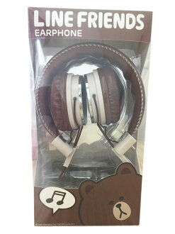 【真愛日本】15032500007 全罩式耳機-熊大 LINE公仔 饅頭人兔子熊大 3C周邊 電腦周邊 正品