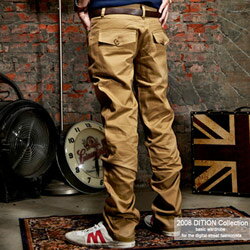 DITION英倫風上蓋口袋休閒長褲-共五色