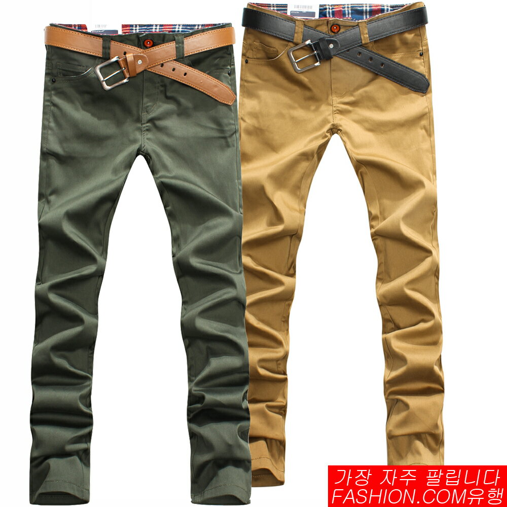 DITION 韓版蛇紋皮標EXO時裝休閒長褲