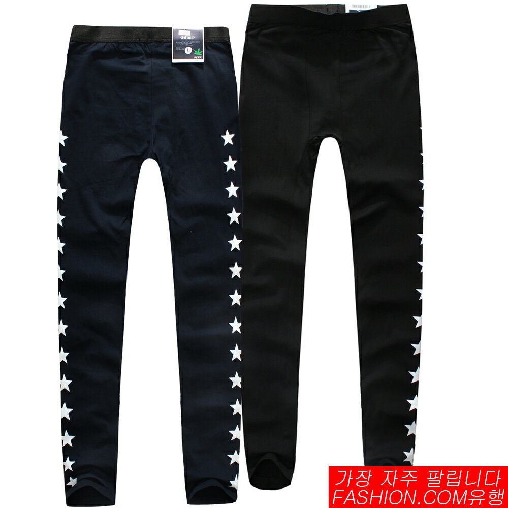 DITION韓系STAR星星彈性內搭褲 反光單車