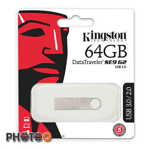 KingSton 金士頓 DataTraveler SE9 G2 USB 3.0 64GB 64G 金屬  隨身碟 USB3.0 DTSE9G2  (五年保固)  