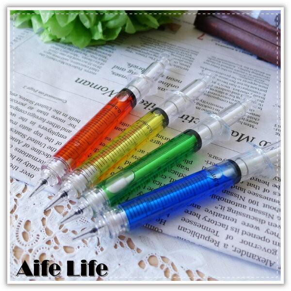 【aife life】韓國針筒造型自動鉛筆，宣傳/開幕活動/畢業/禮贈品最佳選擇