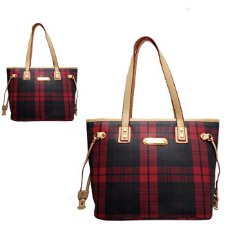 【賽馬師】經典賽馬格紋手提肩背二用包 (紅/綠)