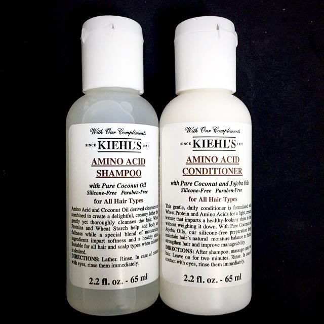 《香水樂園》Kiehl's 契爾氏 胺基酸洗髮精/潤髮乳 65ml 組合 旅行攜帶瓶 體驗瓶 最後一組