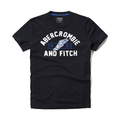 【蟹老闆】Abercrombie & Fitch【現貨】 麋鹿 深藍圖案短袖T