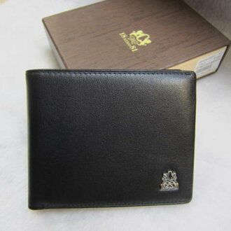 ~雪黛屋~18NINO81 美國專櫃男用短型皮夾100%進口牛皮標準尺寸固定型證夾附高級禮盒JWS35-005-5 黑