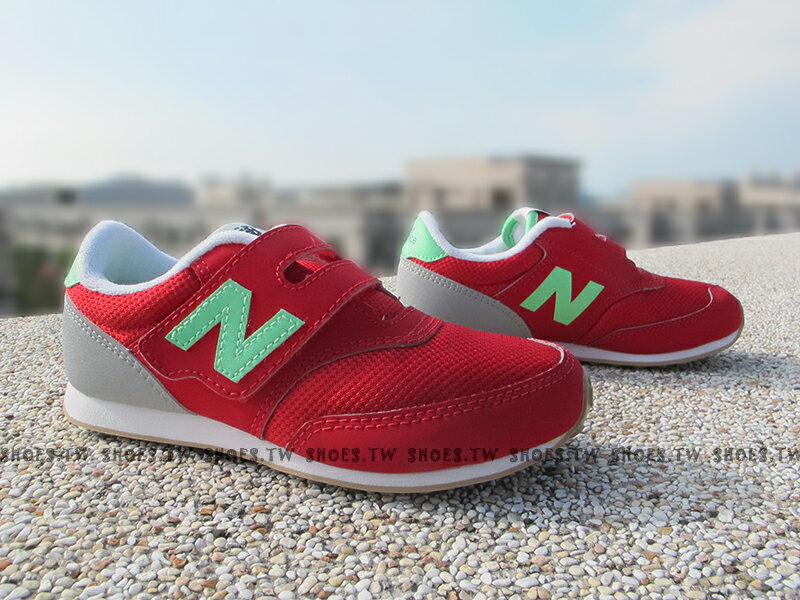 Shoestw【K620REP】NEW BALANCE 膠底 防滑 童鞋 運動鞋 中童 紅綠