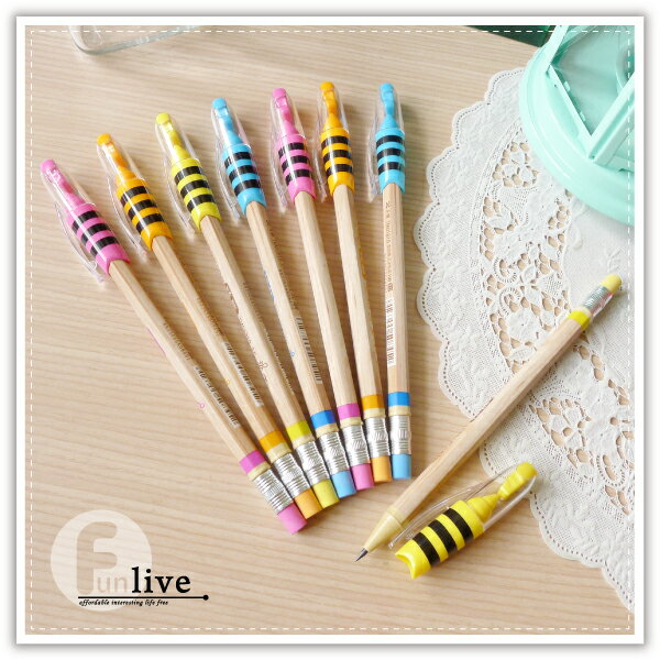 【aife life】蜜蜂2.0mm自動鉛筆-附削刀/2B免削鉛筆/工程筆/粗筆芯/製圖鉛筆/考試 試卷/繪圖/素描