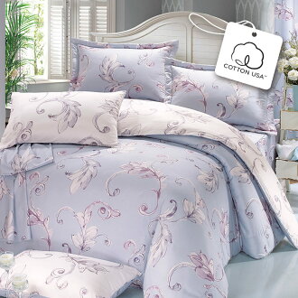 【鴻宇HONGYEW】美國棉/台灣製/300織/100%精梳棉/優聖美地/雙人七件式床罩組