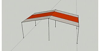 【露營趣】中和 速可搭 450*700cm 銀膠 天幕帳 炊事帳 天幕布 不含營住