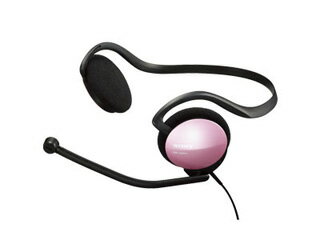 [福利品] SONY 後掛式立體聲 耳機麥克風 (粉色)