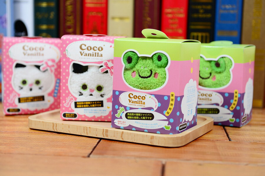 日本襪 日本Coco Vanilla可愛動物襪 (2雙/盒)