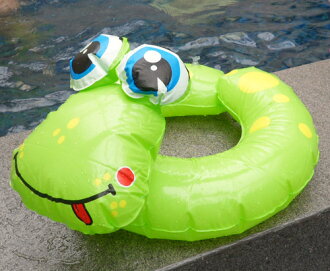 呱呱青蛙泳圈 可自由開合 (約45公分兒童版)