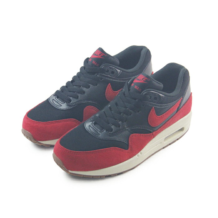 (女)NIKE WMNS AIR MAX 1 ESSENTIAL 休閒鞋 黑/紅-599820018