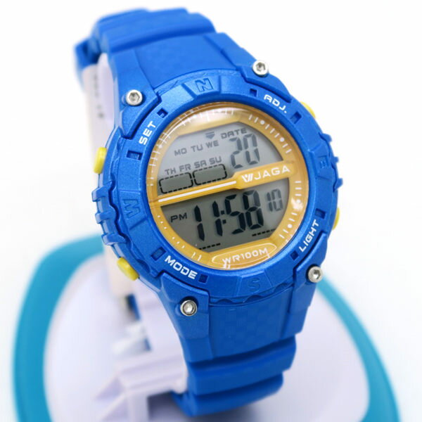 《好時光》JAGA 捷卡 M1113亮彩色系 炫彩耀眼 多功能防水運動電子錶 兒童錶 可游泳 防水100M