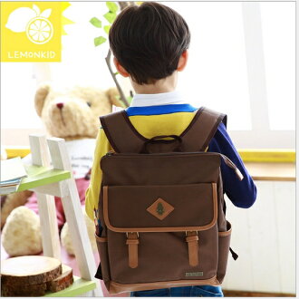 Lemonkid檸檬寶寶◆機器人兒童書包幼稚園書包小學書包背包雙肩包-咖啡 - 限時優惠好康折扣