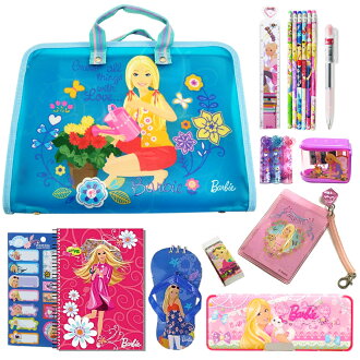 芭比Barbie PP才藝文具12入超值組(藍色)(BLA262793CB)