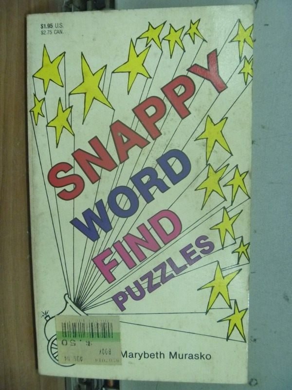 【書寶二手書T2／原文書_IRI】Snappy word find puzzles_MARYBETH MURASKO