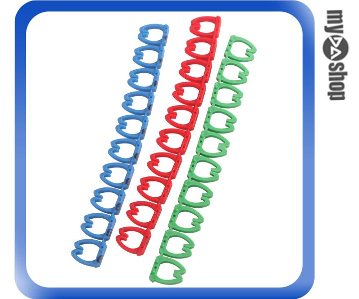 《DA量販店》全新 網路線 線材 10色 分色標籤 線材整理分類 (10-074)