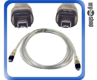 《DA量販店A》 全新 140 公分 Firewire IEEE 1394 4 / 4 pin 公頭 銀色線材 (12-007)