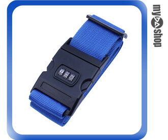 《DA量販店》行李箱束帶 行李綁帶 登機箱束帶 行李捆綁帶 密碼鎖顏色隨機(13-1003)