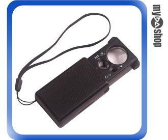 《DA量販店》全新 可攜 60倍 LED照明 驗鈔燈 放大鏡 珠寶鏡 玉石珠寶鐘錶字畫(17-803)