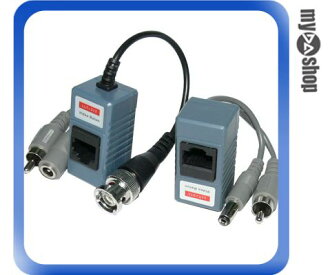 《DA量販店C》BNC 視頻 Video 帶Audio 轉 網路線 RJ45 轉接器 可接電源 (18-087)