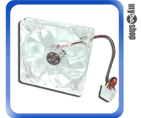 《DA量販店A》全新 高轉速 電腦12公分機殼風扇 四彩LED 透明造型 散熱風扇 (23-020)  
