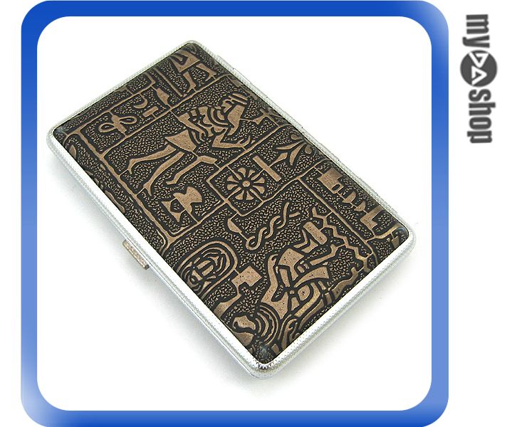 《DA量販店A》時尚 個人隨身攜帶用配件 古埃及風 高品質 菸盒/香煙盒 (37-218)