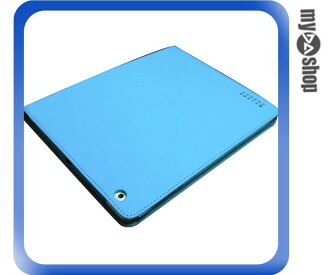 《DA量販店》New iPad iPad3 素面 皮質 輕薄 皮套 保護套 天藍色款(77-1174)