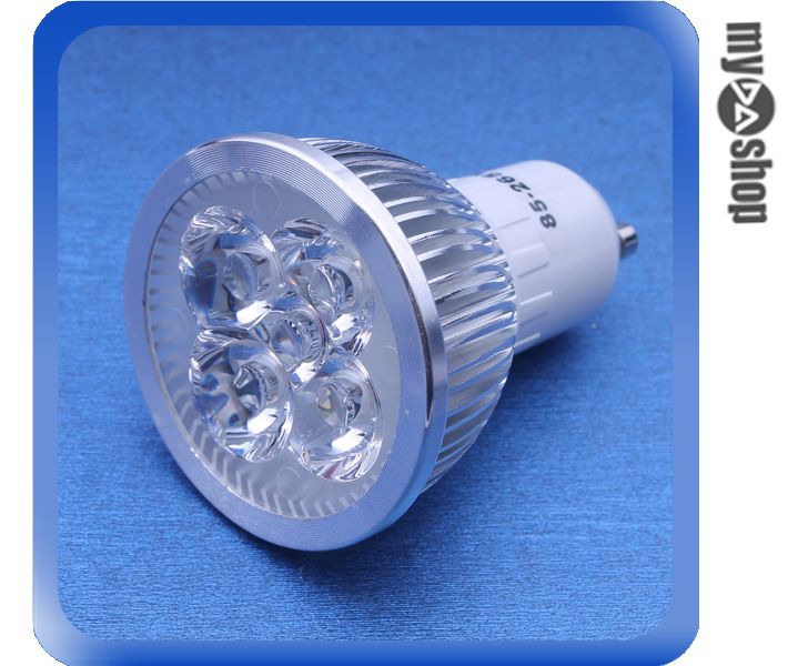 《DA量販店》GU10 4W 4顆LED 燈泡 LED燈 節能燈 省電燈泡 110V 白光(78-1078)