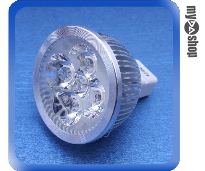 《DA量販店》MR16 1W 4顆LED 燈泡 LED燈 節能燈 省電燈泡 12V適用 暖白光(78-1080)