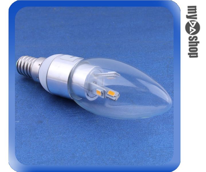 《DA量販店》E14 3W LED 燈泡 LED燈 節能燈 省電燈泡 85-265V 暖白(78-2881)