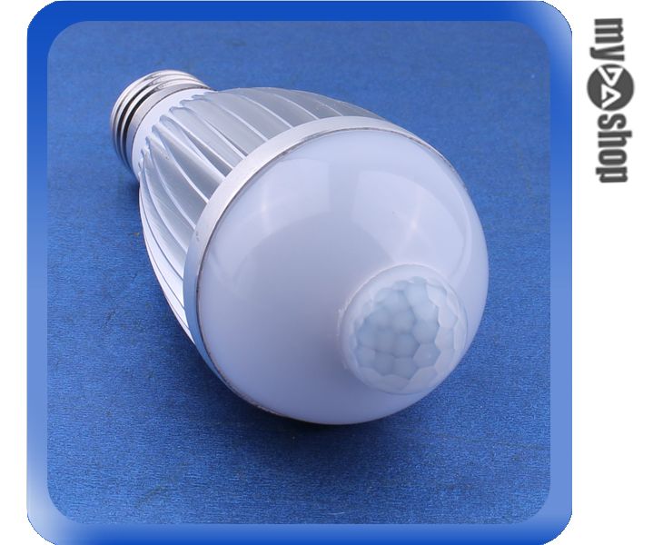 《DA量販店》E27 7W LED 白光 燈泡 LED燈 感應燈 省電燈泡 110V 適用(79-2143)