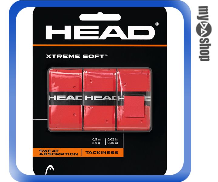 《DA量販店》HEAD XtremeSoft 網球 球拍 握把布 紅色(W92-0037)