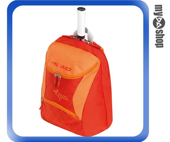 《DA量販店》HEAD Kids 網球 球拍袋 後背包 橘色(W92-0062)