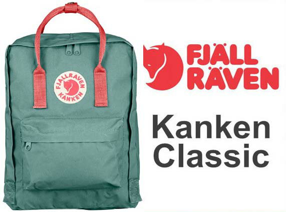 瑞典 FJALLRAVEN KANKENClassic 664-319 霜綠/桃粉紅 小狐狸包