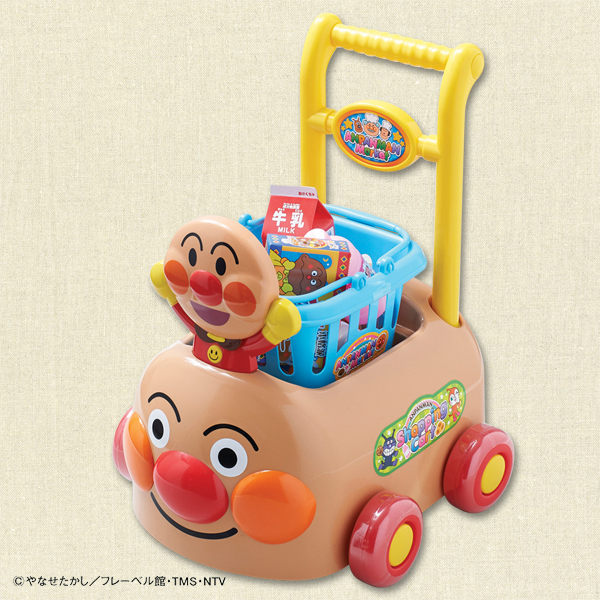 日本直送 Anpanman 麵包超人 兒童玩具組 歡樂購物推車玩具組