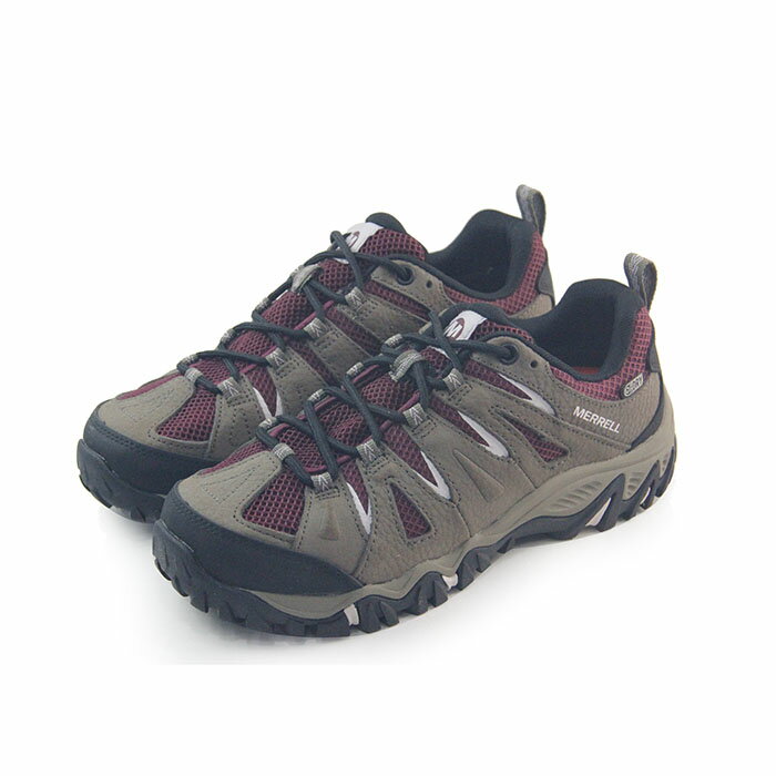 (女)MERRELL MOJAVE WATERPROOF 戶外鞋 棕/黑/暗紅-ML32404