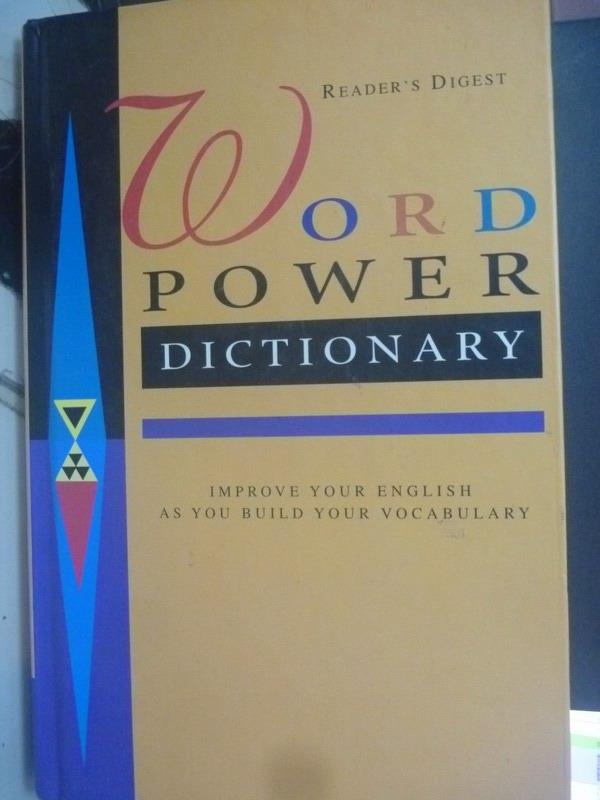 【書寶二手書T1／字典_WDG】Word Power Dictionary_Anne Wevell