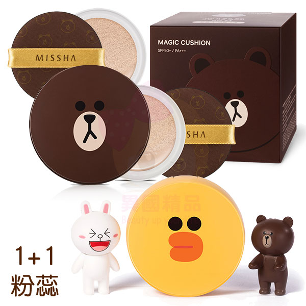 MISSHA x LINE 輕透裸光無暇 氣墊粉餅