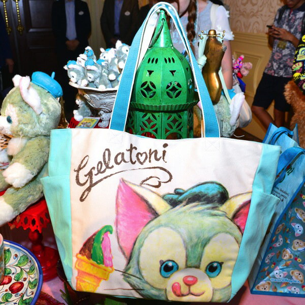  預購 東京迪士尼海洋 Gelatoni畫筆貓 帆布袋