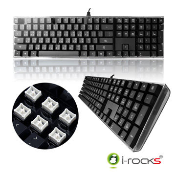 艾芮克 I-Rocks IK6 黑色 水晶USB鍵盤 [天天3C]
