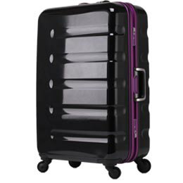 日本 LEGEND WALKER 6016-70-28吋 鋁框輕量行李箱 黑紫