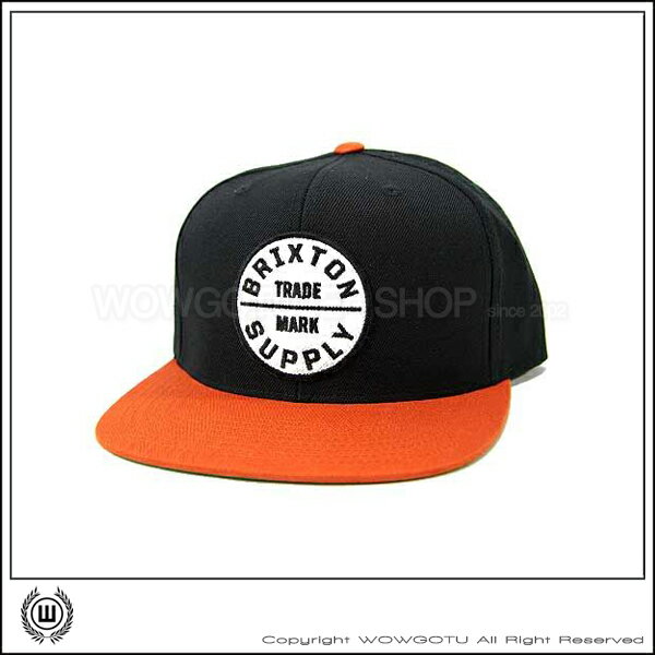 【 BRIXTON 】街頭流行棒球帽 - OATH III 帽款 - 黑橘